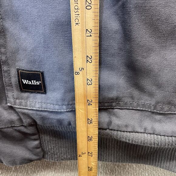 Walls Workwear Canvas Insulated Sherpa Lined Hooded Jacket Men's XL - Picture 6 of 10